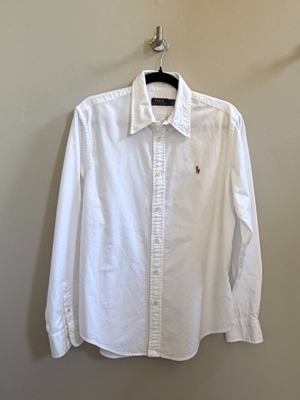 Polo Ralph Lauren Women’s White Heavyweight Cotton Oxford Shirt